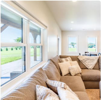 ProVia Endure Double Hung Windows in Sunroom