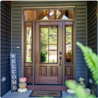 Replacement windows and doors installation in Lexington KY entryway